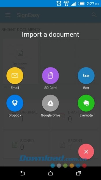 SignEasy tích hợp với nhiều dịch vụ đám mây
