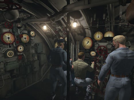 Bên trong một tàu ngầm của game hành động Silent Hunter III