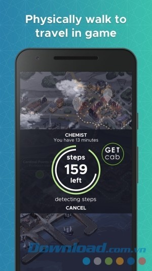 Silent Streets cho Android có tính năng đếm bước
