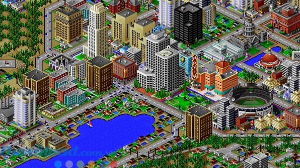 Giao diện game SimCity 2000