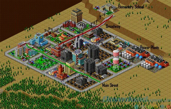 Một số công trình trong SimCity 2000
