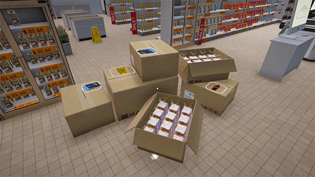 Kiểm soát hàng tồn kho, quản lý nhân sự và nhiều khía cạnh khác trong siMarket Supermarket Simulator