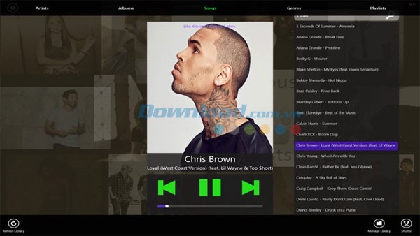 Simple Music Player cho Windows 8