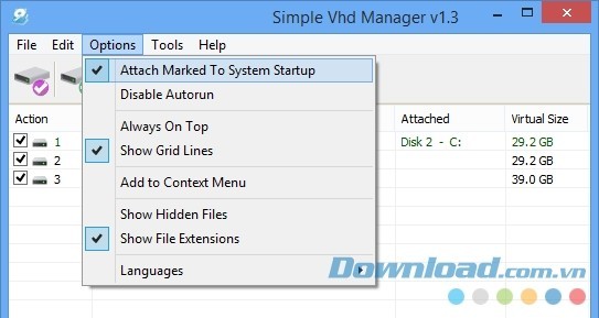 Đính kèm tập tin VHD cố định mỗi lần khởi động chỉ qua vài thao tác đơn giản
