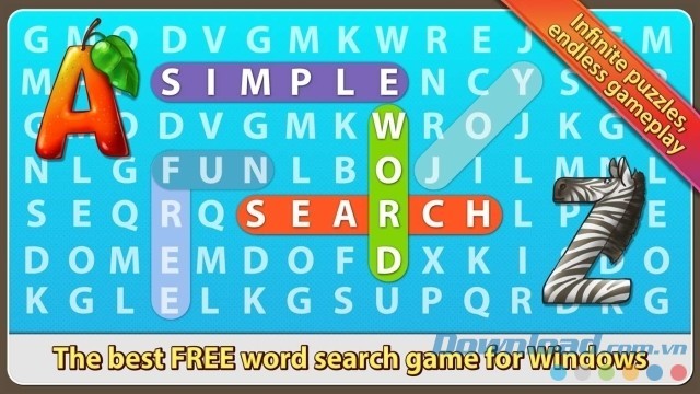 Simple Word Search là một trong những game tìm từ miễn phí hay nhất dành cho hệ điều hành Windows