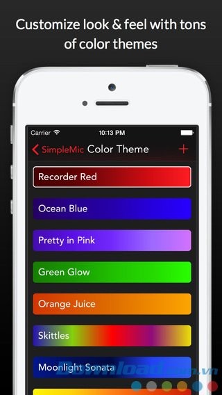 Tùy biến giao diện SimpleMic