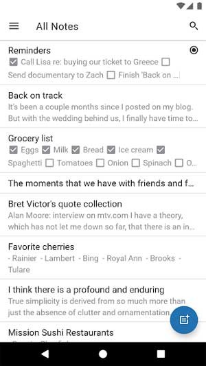 Sắp xếp các note theo thẻ và ghim