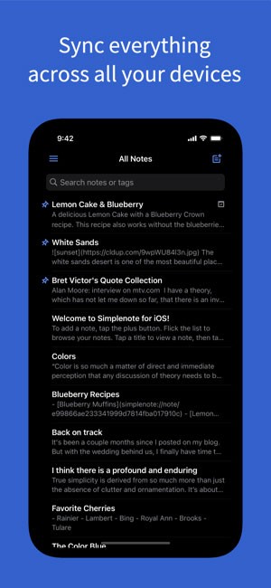 Đồng bộ ghi chú trên mọi nền tảng và thiết bị