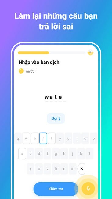 Làm lại những câu trả lời bị lỗi