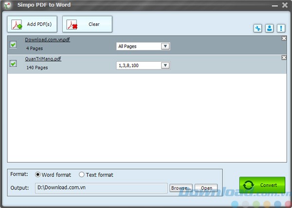 Chuyển đổi PDF sang Word