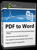 Simpo PDF to Word 3.5.2 - Convert PDF to Word or Text