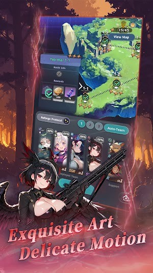 Từng pha chiến đấu đều được thể hiện bằng hiệu ứng hình ảnh mượt mà, đậm chất anime