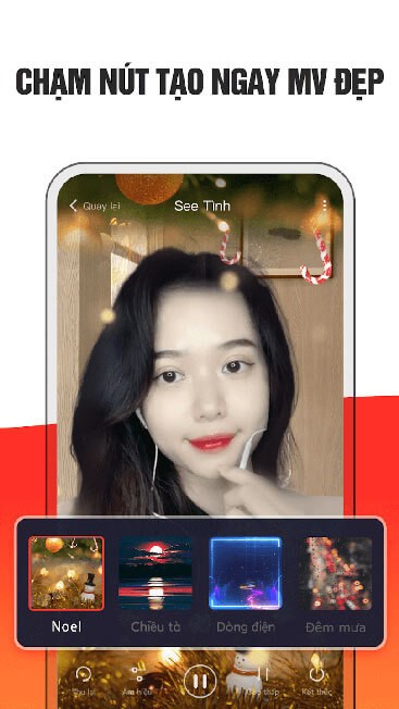 Chạm nút tạo ngay MV ca nhạc ấn tượng.