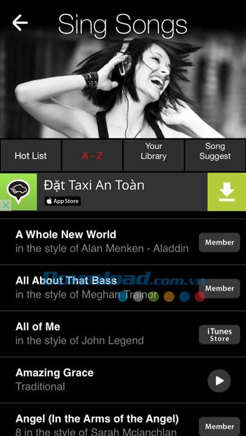 Luyện thanh qua các bài hát cụ thể