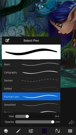 Cọ vẽ có các hình dạng với độ phân giải cao
