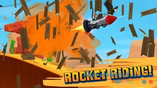 Trải nghiệm lái tên lửa vượt qua mọi địa hình hiểm trở chỉ có trong Ski Safari 2 trên iOS