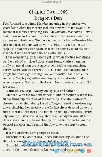 Giao diện đọc sách của Skoobe