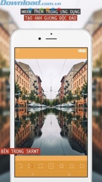 Tạo ảnh gương phản chiếu độc đáo