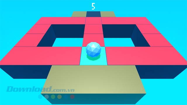 Cố gắng thắp sáng tất cả các ô gạch lát trong game giải đố cho máy tính Sky Puzzles