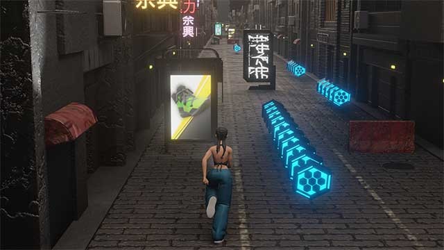 Sử dụng kỹ năng parkour của mình để trốn tránh các đặc vụ của Panopticon