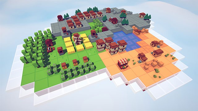 Xây dựng thành phố trên không cực kỳ sáng tạo trong game Sky Tale