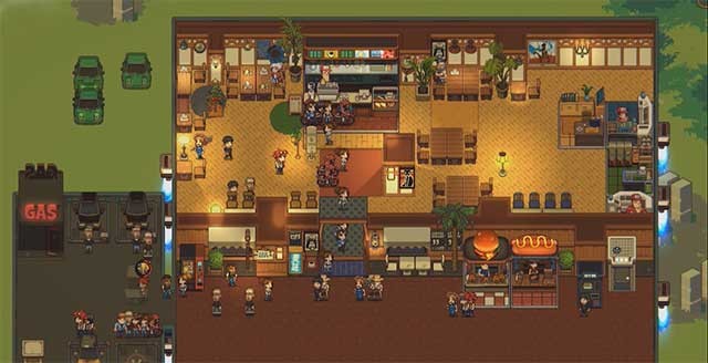 Di chuyển khắp quán để trò chuyện với những nhân vật độc đáo