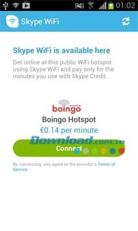 Skype WiFi cho Android