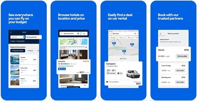 Yên tâm đi du lịch với Skyscanner app