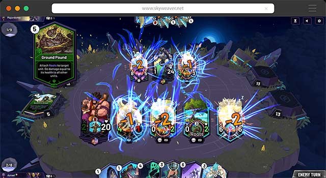 Bạn có thể dễ dàng giao dịch thẻ với những người chơi khác trên Thị trường Skyweaver