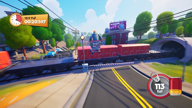 Tìm đường tắt và đua xe thật là nhanh để kịp đến siêu thị trước giờ đóng cửa