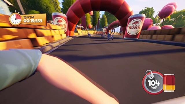 Thu thập những lon bia trên đường để khôi phục chỉ số stamina