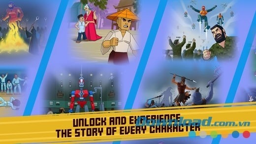 Mở khóa nhiều nhân vật