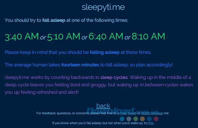 Giờ nên đi ngủ hợp lý