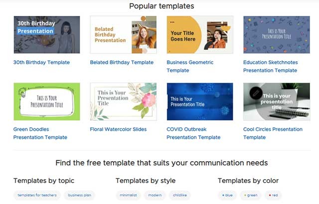 Tất cả các mẫu template của SlidesCarnival đều được sử dụng miễn phí