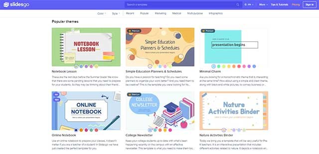 Slides Go sẽ bản trình của bạn trở nên hấp dẫn và chuyên nghiệp hơn