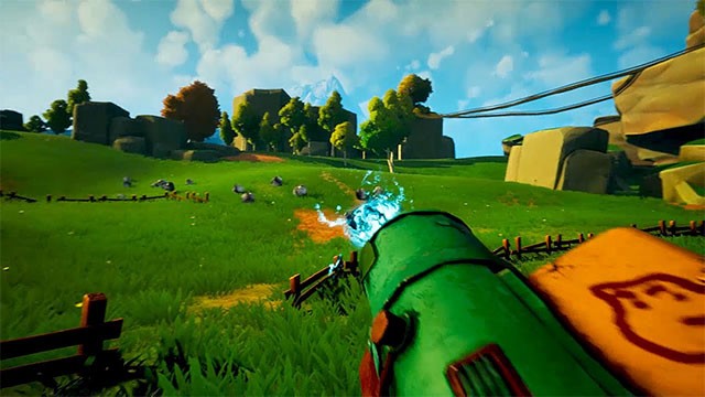 Thoải mái phiêu lưu trong thế giới mở để thu thập tài nguyên và săn slime