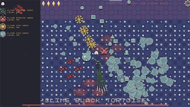 Điều khiển đội quân thạch dẻo đánh quái và diệt boss trong game Slime Hero