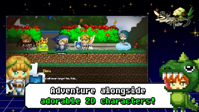 Phiêu lưu cùng các nhân vật nấm lùn 2D trong game Slime Hunter: Wild Impact