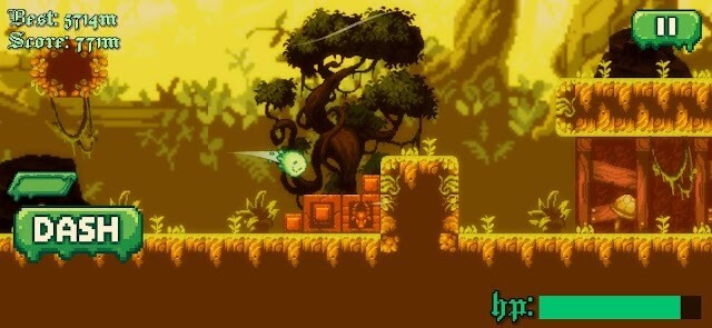 Slime đi qua nhiều khung cảnh mới, như đồng cỏ xanh mát, rừng rậm và núi non hiểm trở