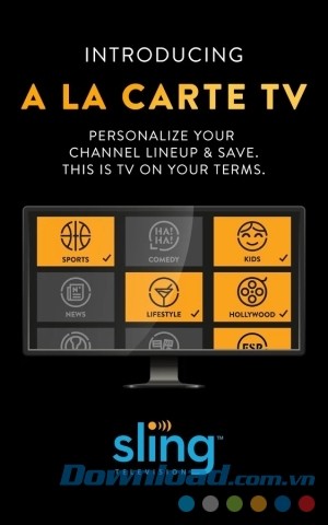 Sling TV cho Android cung cấp truyền hình trực tuyến