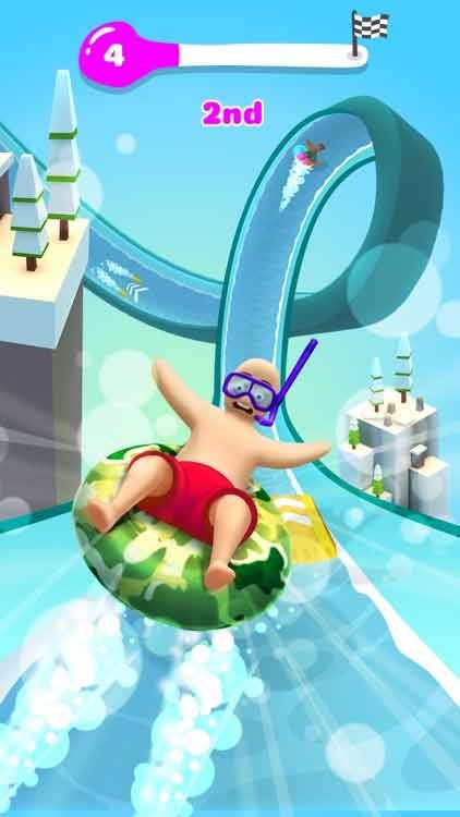 Game trượt nước nhiều người chơi vui nhộn - Slippery Slides