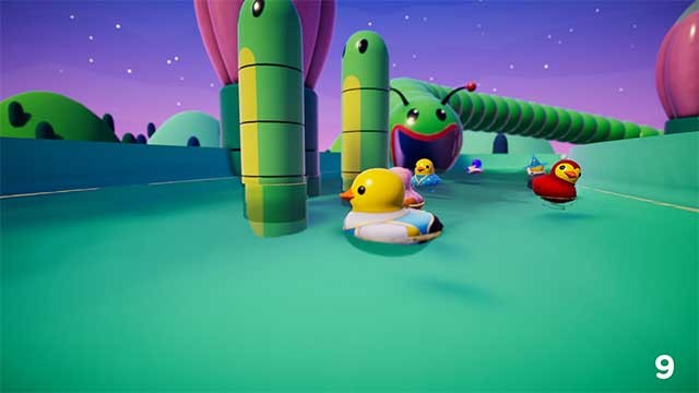 Kiểm soát chú vịt cao su của bạn trôi đúng hướng để về đích