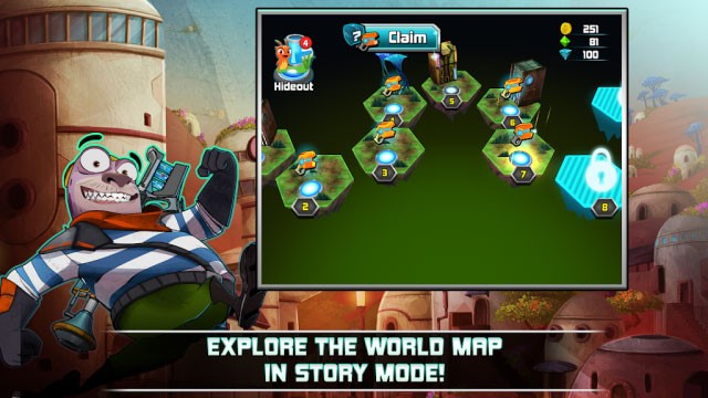 Khám phá bản đồ thế giới trong chế độ câu chuyện