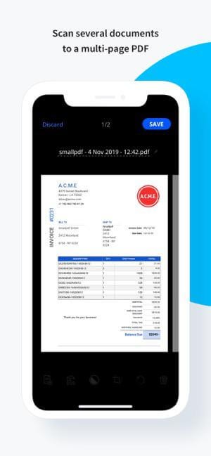 Scan nhiều tài liệu thành PDF nhiều trang