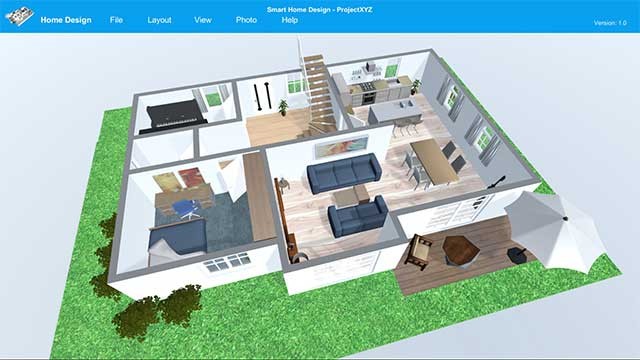 Smart Home Design là phần mềm thiết lập mặt bằng 3D và thiết kế nội thất