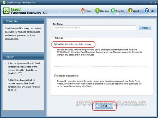 Excel Password Recovery