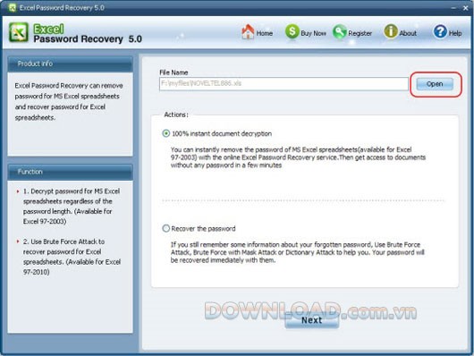 Excel Password Recovery