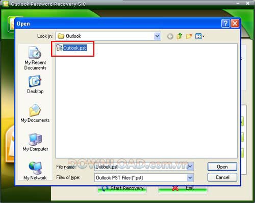 Outlook Password Recovery