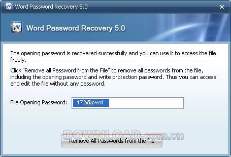 Word Password Recovery
