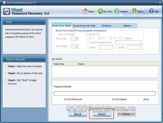 Word Password Recovery